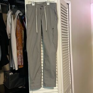 Vuori Light Gray ripstop pant